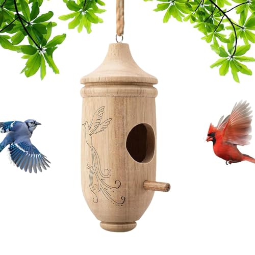 Kolibri-Haus aus, Kolibri-Vogelhaus | Kolibri-Haus-Vogel-Nest | Kolibri-Nest, Kolibri-Nisthaus mit Seil für den Fenstergarten im Freien Kolibri-Haus aus, Kolibri-Vogelhaus | Kolibri-Haus-Vogel-Nest | Kolibri-Nest, Kolibri-Nisthaus mit Seil für den Fenstergarten im Freien von Fulenyi