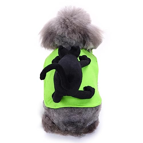 Lustiges Haustierkostüm – Lustige Hundekleidung Cat Rider Kostü maschinenwaschbar verstellbar | Katzenkleidung weich und bequem für Halloween-Partys Cosplay Fulenyi von Fulenyi