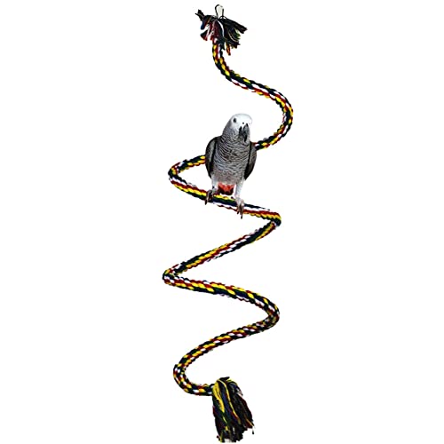 Papageienschaukel – Spielzeug zum Klettern, Vogelschaukel mit Glocke | Spielzeug aus für graue Vögel Afrikanischer Sittich Eclectus Budgies Nymphensittich Papageienschaukel – Spielzeug zum Klettern, Vogelschaukel mit Glocke | Spielzeug aus für graue Vögel Afrikanischer Sittich Eclectus Budgies Nymphensittich von Fulenyi