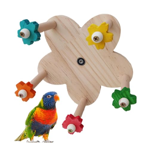 Rotierendes Vogelsitzspielzeug | Drehbare runde Spielzeug-Vogelsitzstangen,Vogelspielzeug in Käfigen für Nymphensittiche, Hühner, Hamster, Rennmäuse, Sittiche und Papageien von Fulenyi