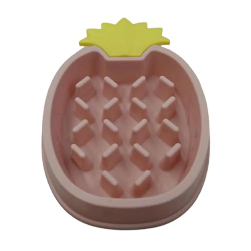 Slow Feeder-Napf für Hunde,Slow Feeder-Hundenäpfe - Ananas-Design, langsamer Fressnapf für Hunde, Anti-Schlucken, gesunde Ernährung, erhöhter Hundenapf | Hunde-Puzzle-Futterspender, erhöhter von Fulenyi