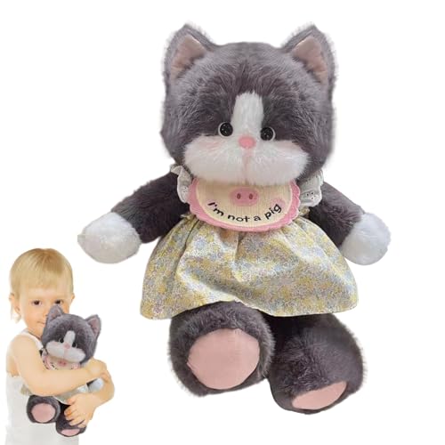 Tier laufendes Katzenplüschtier, Katzenstofftierspielzeug, Gefülltes Plüschkissen Katzenspielzeug Plüschtier, Hautfreundliches Laufkatzen-Plüschtierspielzeug für Schlafzimmer, Wohnzimmer, Tier laufendes Katzenplüschtier, Katzenstofftierspielzeug, Gefülltes Plüschkissen Katzenspielzeug Plüschtier, Hautfreundliches Laufkatzen-Plüschtierspielzeug für Schlafzimmer, Wohnzimmer, von Fulenyi