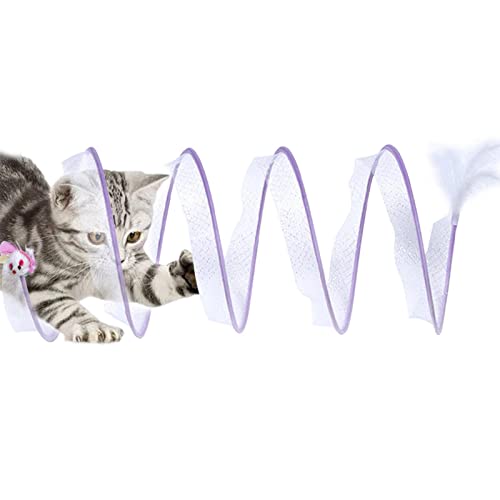 Tunnel für Katzen – faltbares Spielzeug für Haustiere, Typ S, Katzentunnel, gefaltet, Labyrinth, interaktiver Katzentunnel, für Katzen Fulenyi von Fulenyi