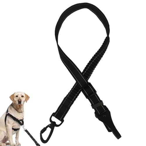Verstellbarer Sicherheitsgurt für Hunde, Auto-Hundegeschirr, einziehbar, für Hunde und Haustiere, robuste Nylon-Leine von Fulenyi