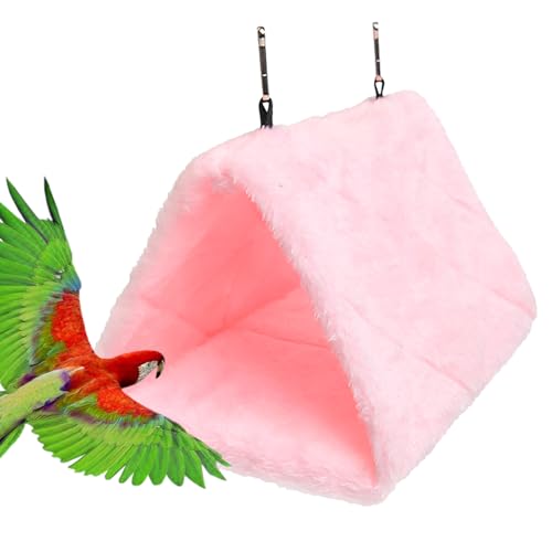 Vogelbett für Käfig | Nistkasten mit dreieckigem Design für Käfig | Nymphensittiche für Aras Papageien, Grau Afrikanischer Wellensittiche, Vogelwärmer, Conure Bett von Fulenyi