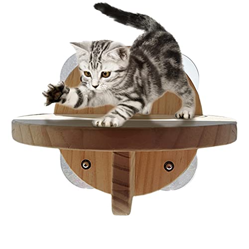 Wandplattform für Katzen | Katzenregal aus Holz für Kletterregale an der Wand – Plattform zum Springen von Katzenmöbeln mit Saugscheibe. Fulenyi Wandplattform für Katzen | Katzenregal aus Holz für Kletterregale an der Wand – Plattform zum Springen von Katzenmöbeln mit Saugscheibe. Fulenyi von Fulenyi