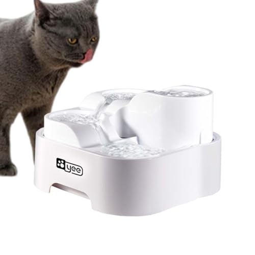 Wasserbrunnen für Katzen, Wasserbrunnen für Haustiere, Futternäpfe mit 3 Schlitzen, leiser Wasserbrunnen für Haustiere mit Filtration, Maschine für Tiere von Fulenyi