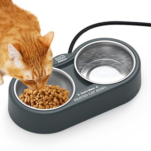 Beheizter Katzennapf im Winter, beheizter Futternapf für den Außenbereich mit doppeltem Edelstahlnapf, 652 ml, beheizter Wasser-Futternapf für Katze, Haustier, thermischer Futternapf bietet Beheizter Katzennapf im Winter, beheizter Futternapf für den Außenbereich mit doppeltem Edelstahlnapf, 652 ml, beheizter Wasser-Futternapf für Katze, Haustier, thermischer Futternapf bietet von Fuliuna