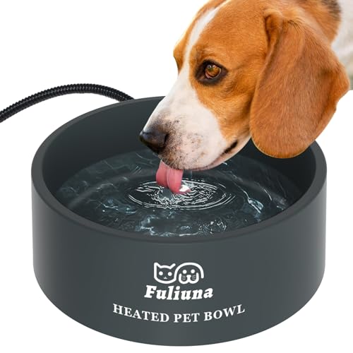 Fuliuna Beheizter Futternapf für den Außenbereich mit kaufester Schnur, Thermoschüssel bietet Trinkwasser im Winter für Hunde, Katzen, Kaninchen, Hühner, Enten - 0,85 Gallonen Fuliuna Beheizter Futternapf für den Außenbereich mit kaufester Schnur, Thermoschüssel bietet Trinkwasser im Winter für Hunde, Katzen, Kaninchen, Hühner, Enten - 0,85 Gallonen von Fuliuna