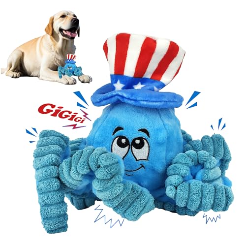 Fulundi Octopus Hundespielzeug Plüsch Stofftier Spielzeug für aggressive Kauer, Welpen - Tolles Geschenk, um Hunde zu beschäftigen Fulundi Octopus Hundespielzeug Plüsch Stofftier Spielzeug für aggressive Kauer, Welpen - Tolles Geschenk, um Hunde zu beschäftigen von Fulundi