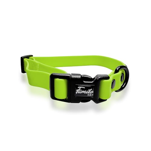 Fumiko® Hundehalsband aus Biothane versch.größen (Fancy Neon, L-XL) von Fumiko