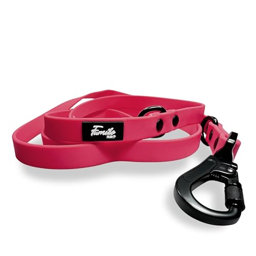 Fumiko Führleine Hundeleine aus Biothane 2 Meter mit Karabiner (Red Magenta) von Fumiko