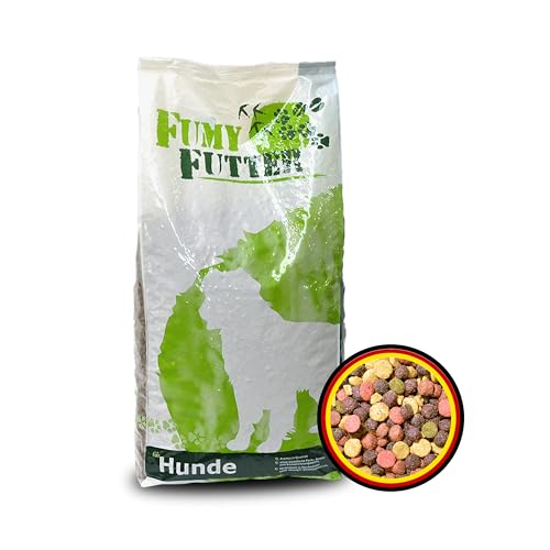 FumyFutter Hundekrokant, Adult Krokant mit Geflügel, Hüttenkäse & Reis, hochwertiges Trockenfutter für alle Erwachsene Hunde, geeignet für alle Hunderassen, 15kg Beutel, 1x Sack von FumyFutter
