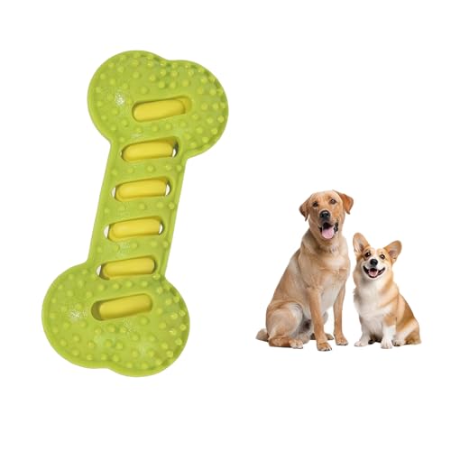 Fumzen Hundespielzeug TPR Zähne Schleifen Knochen Anti Biss Interaktives Training Hundespielzeug Beißen Hundeknochen Hund Beruhigungswerkzeug (Grün) von Fumzen