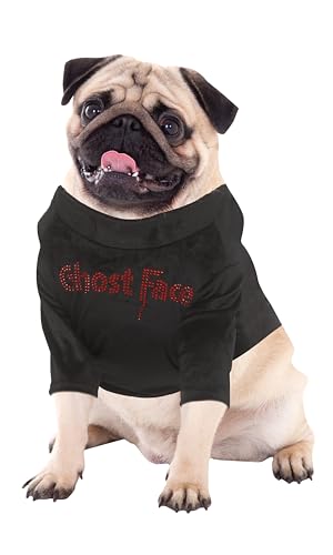 Fun World Ghost Face® Bling Haustier-T-Shirt, Größe L/XL von Fun World