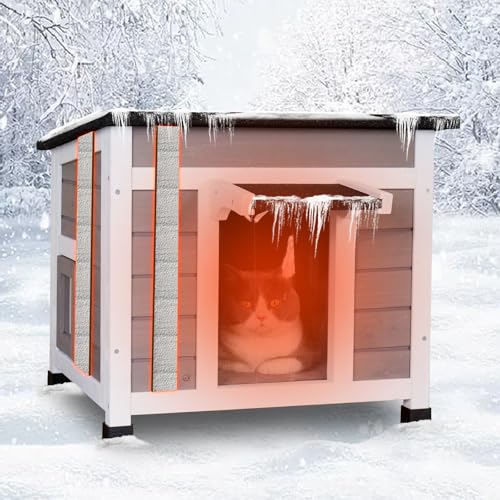 Luyitton Katzenhaus für den Außenbereich, isoliert, Feral, wetterfest, für den Winter, Grau Luyitton Katzenhaus für den Außenbereich, isoliert, Feral, wetterfest, für den Winter, Grau von FunXplore