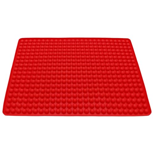 Antihaft-Silikon-Backmatte für Hundeleckerlis & Kekse mit 140 Halbkugeln, hitzebeständig, Ölablassfunktion Antihaft-Silikon-Backmatte für Hundeleckerlis & Kekse mit 140 Halbkugeln, hitzebeständig, Ölablassfunktion von Funabridge