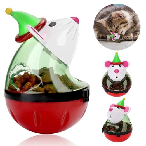 Funabridge Katzen-Puzzle-Bälle mit Snackspender, rollende Maus zum Füttern, interaktives Katzenanreicherungsspielzeug, 2 Stück Funabridge Katzen-Puzzle-Bälle mit Snackspender, rollende Maus zum Füttern, interaktives Katzenanreicherungsspielzeug, 2 Stück von Funabridge