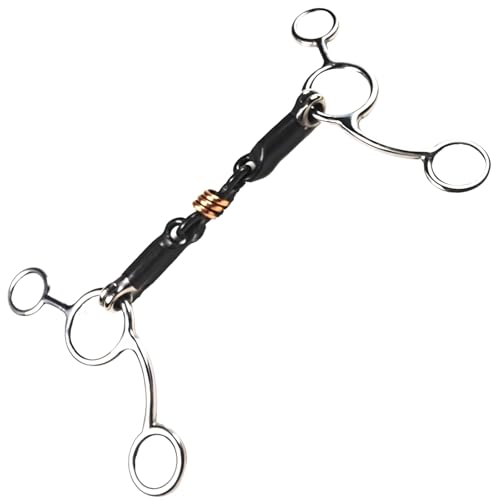 Funabridge Pferdetrainingsgebiss 5,3 Zoll, Sweet Iron Mouth mit Kupferumwicklung und Edelstahlwangen, Doppelgelenk für Westernreiten Funabridge Pferdetrainingsgebiss 5,3 Zoll, Sweet Iron Mouth mit Kupferumwicklung und Edelstahlwangen, Doppelgelenk für Westernreiten von Funabridge