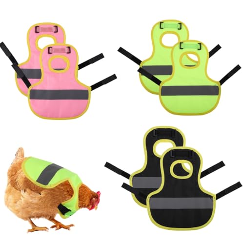 Funabridge Wasserdichte, reflektierende Hühner-Sättel, verstellbares Magic Tape Westen für Geflügel, Enten, Gänse und kleine Hunde, 6 Stück Funabridge Wasserdichte, reflektierende Hühner-Sättel, verstellbares Magic Tape Westen für Geflügel, Enten, Gänse und kleine Hunde, 6 Stück von Funabridge