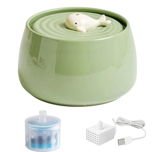 Süßes Wal-Design Keramik Haustier Wasserbrunnen 1,275.7 g Doppelfiltration Katzenbrunnen Leise Pumpe mit Aktivkohlefilter Süßes Wal-Design Keramik Haustier Wasserbrunnen 1,275.7 g Doppelfiltration Katzenbrunnen Leise Pumpe mit Aktivkohlefilter von Funabridge