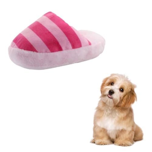 FuninCrea Hund Plüsch Spielzeug, Niedlich Plüsch Hausschuhe Spielzeug Interaktive Hundespielzeug für Mittelgroße Hunde und Welpen Kuscheltier Kauspielzeug für Verringerung der Langeweile (Rosa) FuninCrea Hund Plüsch Spielzeug, Niedlich Plüsch Hausschuhe Spielzeug Interaktive Hundespielzeug für Mittelgroße Hunde und Welpen Kuscheltier Kauspielzeug für Verringerung der Langeweile (Rosa) von FuninCrea