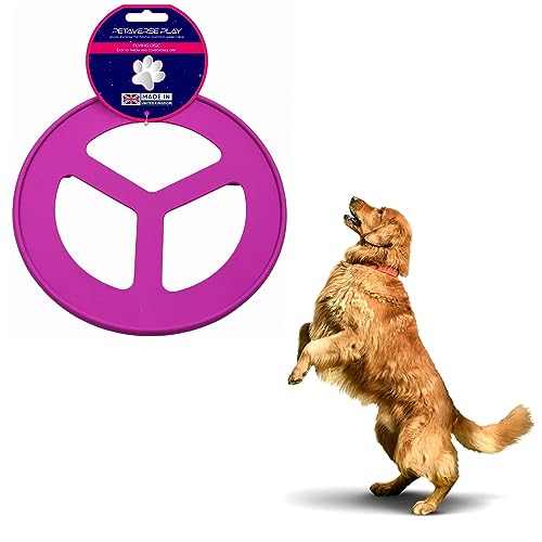 FunkyPaw Petaverse® Flexible TPU-Hunde-Fliegenscheibe | Frisbee interaktives Wurfspielzeug | 20 cm | ungiftiges Material, Kauwelpen, robust, hält die meisten | Haustier-Training, von FunkyPaw
