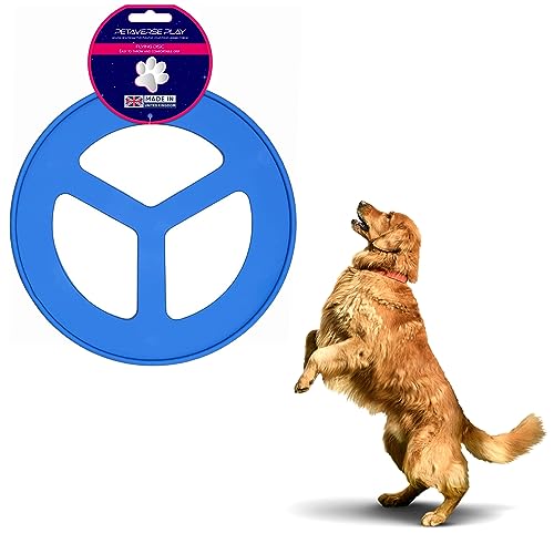 FunkyPaw Petaverse TPU-Hunde-Fliegenscheibe | Frisbee interaktives flexibles Wurfspielzeug 20 cm | Kauspielzeug für Welpen, extrem robust, überdauert die meisten von FunkyPaw