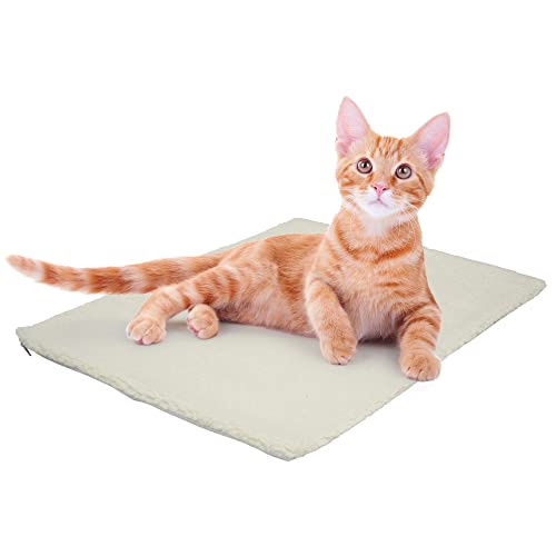 Fur & Bone Heizmatte für Katzen und Haustiere – selbstwärmendes Bett mit abnehmbarem Bezug – Thermodecke von Fur & Bone