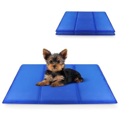 FurDreams Kühlmatten/Kissen für Haustiere, selbstkühlende Matte für Hunde, Katzen, um Überhitzung während des Ruhe- und Schlafens zu verhindern, wärmeabsorbierendes und wasserdichtes Gelkissen, um Eis von FurDreams