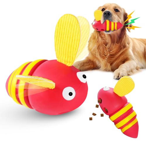 Kauspielzeug für aggressive Kauer: Quietschendes Leckerli-Spender, unzerstörbares Hundespielzeug für große, mittelgroße und kleine Hunde, mit echtem Speckgeschmack von Furdog