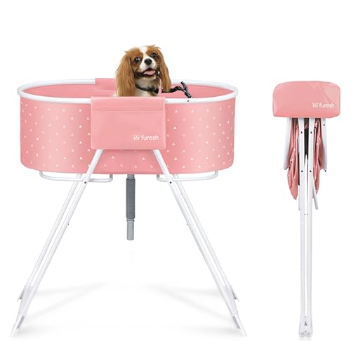 Furesh Insider Hundebadewanne und Waschstation zum Baden, Dusche und Fellpflege, erhöht, faltbar und tragbar, drinnen und draußen, für kleine und mittelgroße Hunde, Katzen und andere Haustiere (Rosa) Furesh Insider Hundebadewanne und Waschstation zum Baden, Dusche und Fellpflege, erhöht, faltbar und tragbar, drinnen und draußen, für kleine und mittelgroße Hunde, Katzen und andere Haustiere (Rosa) von Furesh