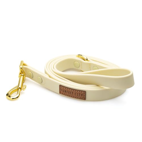 Hundeleine für Hunde und Katzen, hochwertiges PVC-Material (Gelb) von Furfect City
