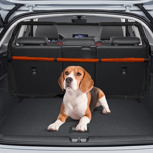 Hundeabsperrung, 116,8 cm breit, für CUV und mittelgroße SUVs, durchsichtig, Crossover-Fahrzeug, Auto, Schrägheck, Haustiernetz-Trennwand, Rücksitz, Barrikade, Trennwand, Hundefessel, Zaun, Hundeabsperrung, 116,8 cm breit, für CUV und mittelgroße SUVs, durchsichtig, Crossover-Fahrzeug, Auto, Schrägheck, Haustiernetz-Trennwand, Rücksitz, Barrikade, Trennwand, Hundefessel, Zaun, von Furggis