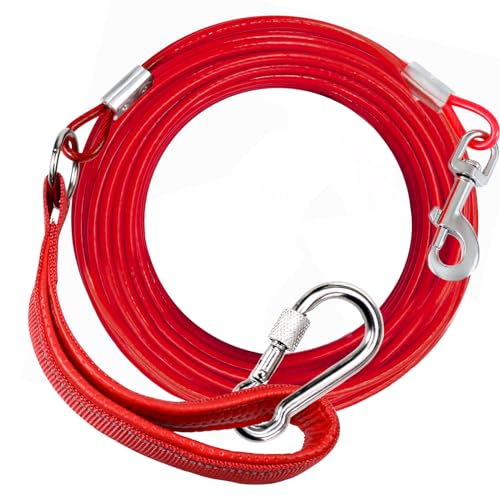 Lange Hundeleine, kaufest, Ausziehkabel für Hunde, strapazierfähig, 3,4 m, 5,4 m, 7,6 m, 15,2 m, mit Karabiner, Hundeleinen für den Hof für mittelgroße und große Hunde, langlebige Hundeleinen mit gepolstertem Griff für Training und Spaziergänge Lange Hundeleine, kaufest, Ausziehkabel für Hunde, strapazierfähig, 3,4 m, 5,4 m, 7,6 m, 15,2 m, mit Karabiner, Hundeleinen für den Hof für mittelgroße und große Hunde, langlebige Hundeleinen mit gepolstertem Griff für Training und Spaziergänge von Furggis