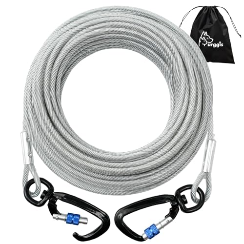 Robuste Hundeleine für mittelgroße bis große Hunde (Silver, 30Ft) von Furggis