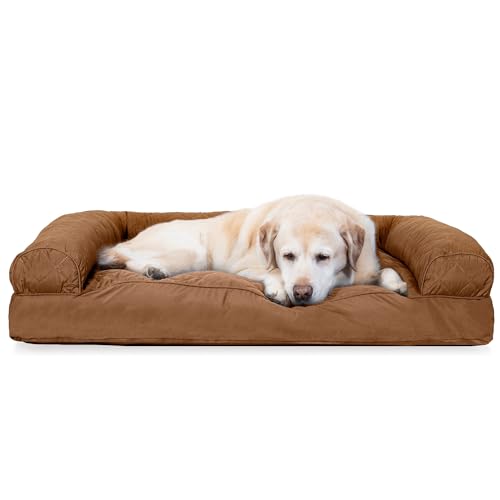 Furhaven XL-Kissen, gesteppt, Sofa-Stil, abnehmbar, waschbar, Braun, Jumbo (Größe XL) Furhaven XL-Kissen, gesteppt, Sofa-Stil, abnehmbar, waschbar, Braun, Jumbo (Größe XL) von Furhaven