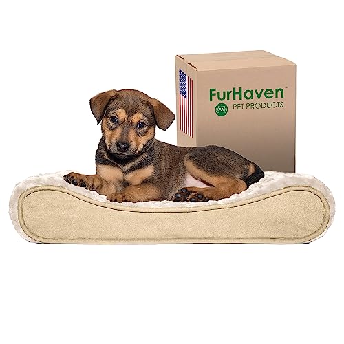Furhaven Pet Klein Microvelvet Luxe Liege Orthopädische Pet Bett von Furhaven