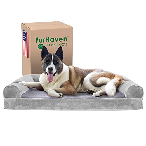 Furhaven Cooling Gel Infused Memory Foam an Sofa Pet Bett für Hunde und Katzen Furhaven Cooling Gel Infused Memory Foam an Sofa Pet Bett für Hunde und Katzen von Furhaven