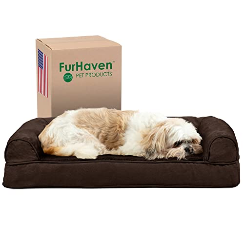 furhaven Cooling Gel Infused Memory Foam an Sofa Pet Bett für Hunde und Katzen von Furhaven Pet