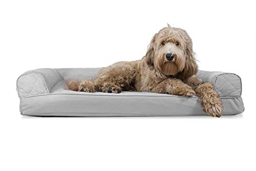 Furhaven Cooling Gel Infused Memory Foam an Sofa Pet Bett für Hunde und Katzen von Furhaven