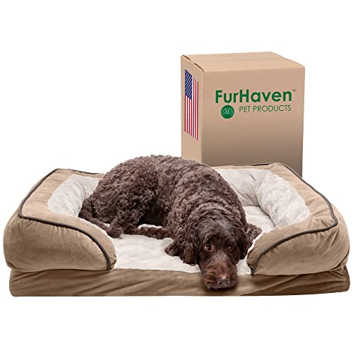 Furhaven Haustier-Hundebett, Große Hundebetten für Hunde, Mittlere Kleine Hundebett Orthopädische Memory Foam Hundebetten, Abnehmbarer waschbarer Bezug, Kisten, Sofa und Couch Furhaven Haustier-Hundebett, Große Hundebetten für Hunde, Mittlere Kleine Hundebett Orthopädische Memory Foam Hundebetten, Abnehmbarer waschbarer Bezug, Kisten, Sofa und Couch von Furhaven