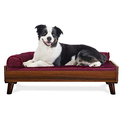 Furhaven Large Mid-Century Modern Style Elevated Dog Bed Frame - Walnut, Large Furhaven Large Mid-Century Modern Style Elevated Dog Bed Frame - Walnut, Large von Furhaven
