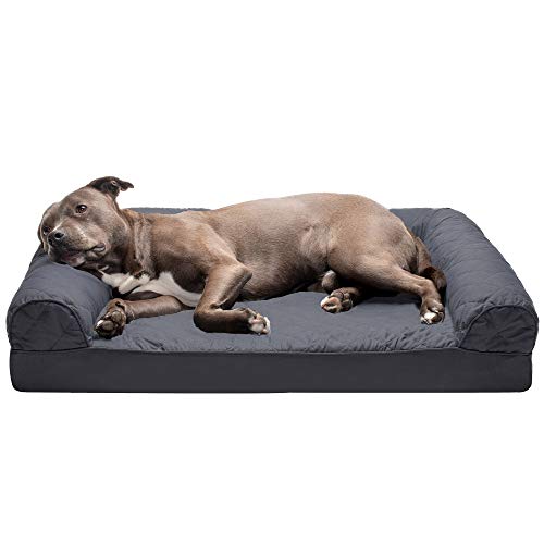 Furhaven Large Orthopedic Dog Bed Quilted Sofa-Style w/Removable Washable Cover - Iron Gray, Large Furhaven Large Orthopedic Dog Bed Quilted Sofa-Style w/Removable Washable Cover - Iron Gray, Large von Furhaven