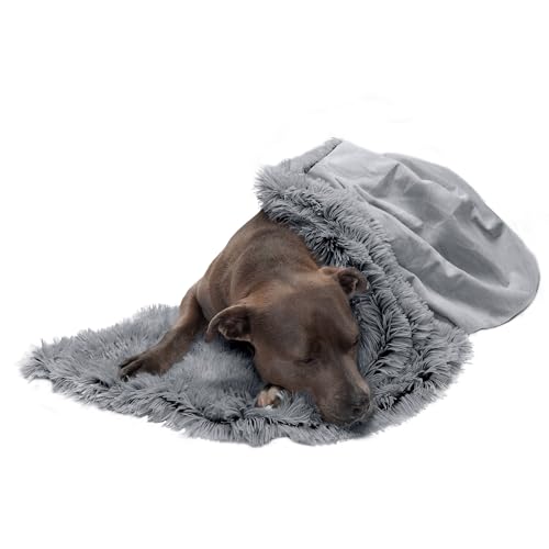 Furhaven Large Waterproof Calming Plush Long Faux Fur & Velvet Dog Blanket, Washable - Gray, Large Furhaven Large Waterproof Calming Plush Long Faux Fur & Velvet Dog Blanket, Washable - Gray, Large von Furhaven