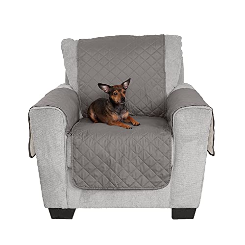 Furhaven Chair Slipcover Water-Resistant Reversible Two-Tone Furniture Protector Cover - Gray/Mist, Chair von Furhaven