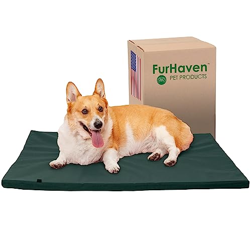 Furhaven Pet NAP Hundebett Matte für Hundehütte, Grün, 91,44 x 60,96 cm von Furhaven