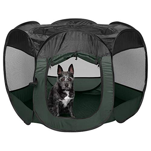 Furhaven Pop Up Playpen Pet Tent Playground - Hunter Green, Small von Furhaven