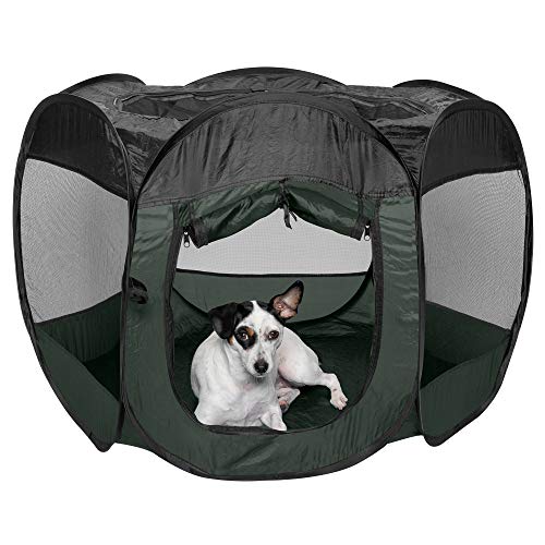 Furhaven Pop Up Playpen Pet Tent Playground - Hunter Green, Medium Furhaven Pop Up Playpen Pet Tent Playground - Hunter Green, Medium von Furhaven