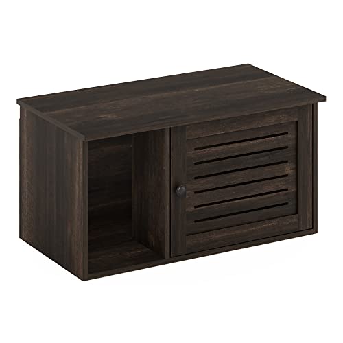 Furinno Peli Farmhouse versteckte Katzentoilette-Gehäuse mit Trennwand, Ebenholz Furinno Peli Farmhouse versteckte Katzentoilette-Gehäuse mit Trennwand, Ebenholz von Furinno